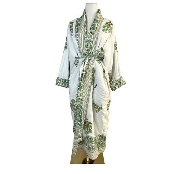 Block Print Reversible Robe - Picture 7 of 7